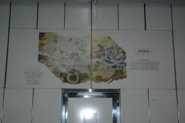 Wien, Donaubegradigungsplaene 19. Jh U6-Station Floridsdorf/nb: (viel) detailliertere Plaene zu Wien in den vergangenen Jahrhunderten, auch und gerade Karlsplatzfotos gibt es im Wien-Museum am Karlsplatz