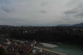 Vom Münster - Blick nach Südosten auf die Aare in/Bern/Berne Schweiz/Switzerland
