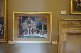 Musei Vaticani: Franco Gentilini - Cathedral with fruit seller, 1962 - 1966